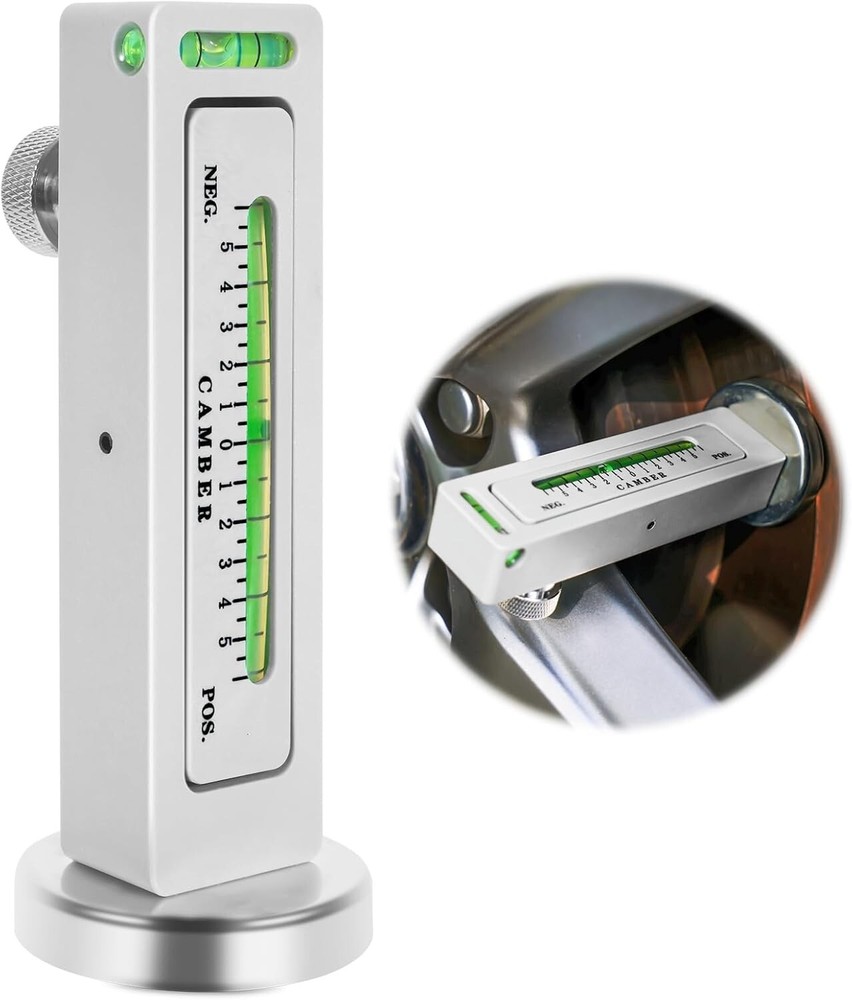 Adjustable Magnetic Gauge Tool, PC Plastic, Compact, Accurate Camber Alignment