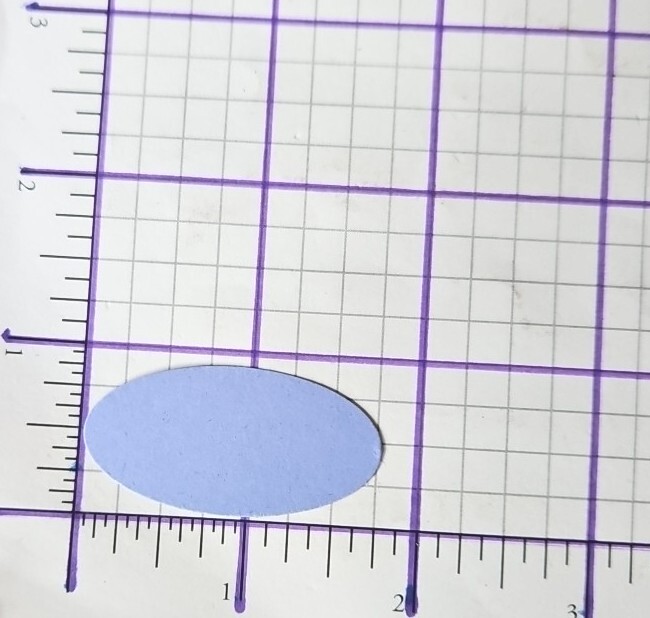 1¾"×⅞"MEDIUM OVAL Stampin' Up! Paper Punch EK Success Basic Shape Layerable