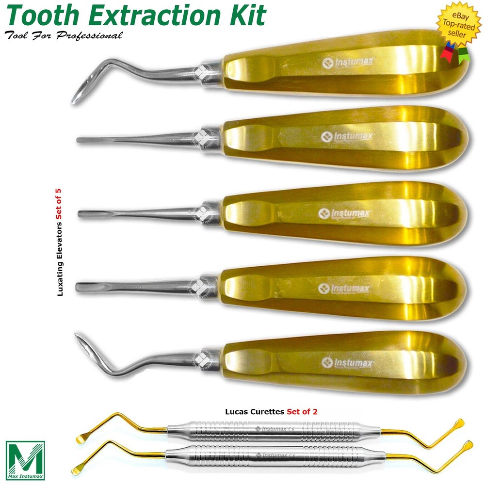 Oral Surgery Root Luxating Elevators Tooth Extraction Surgical Instruments Set