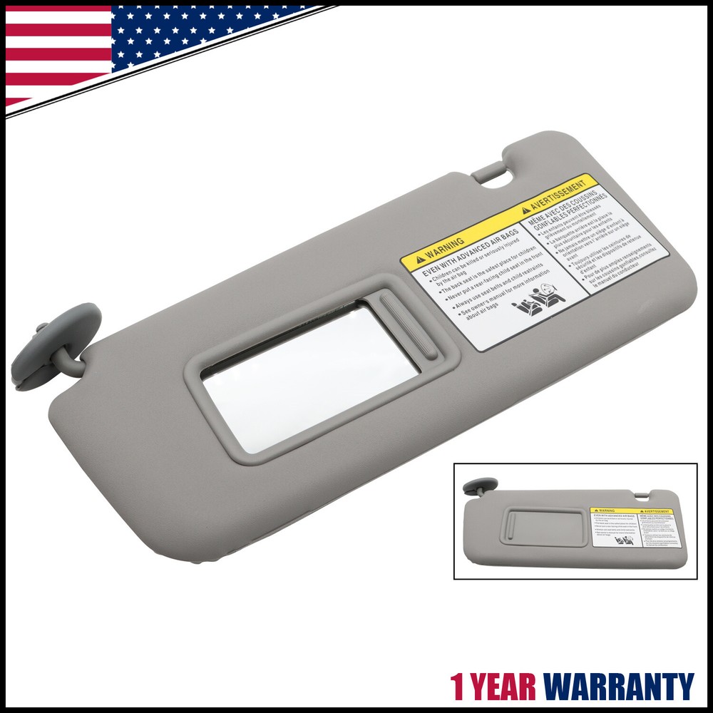 Sun Visor Front Left Driver Side GRAY Fit For 2004 2005 TOYOTA RAV4