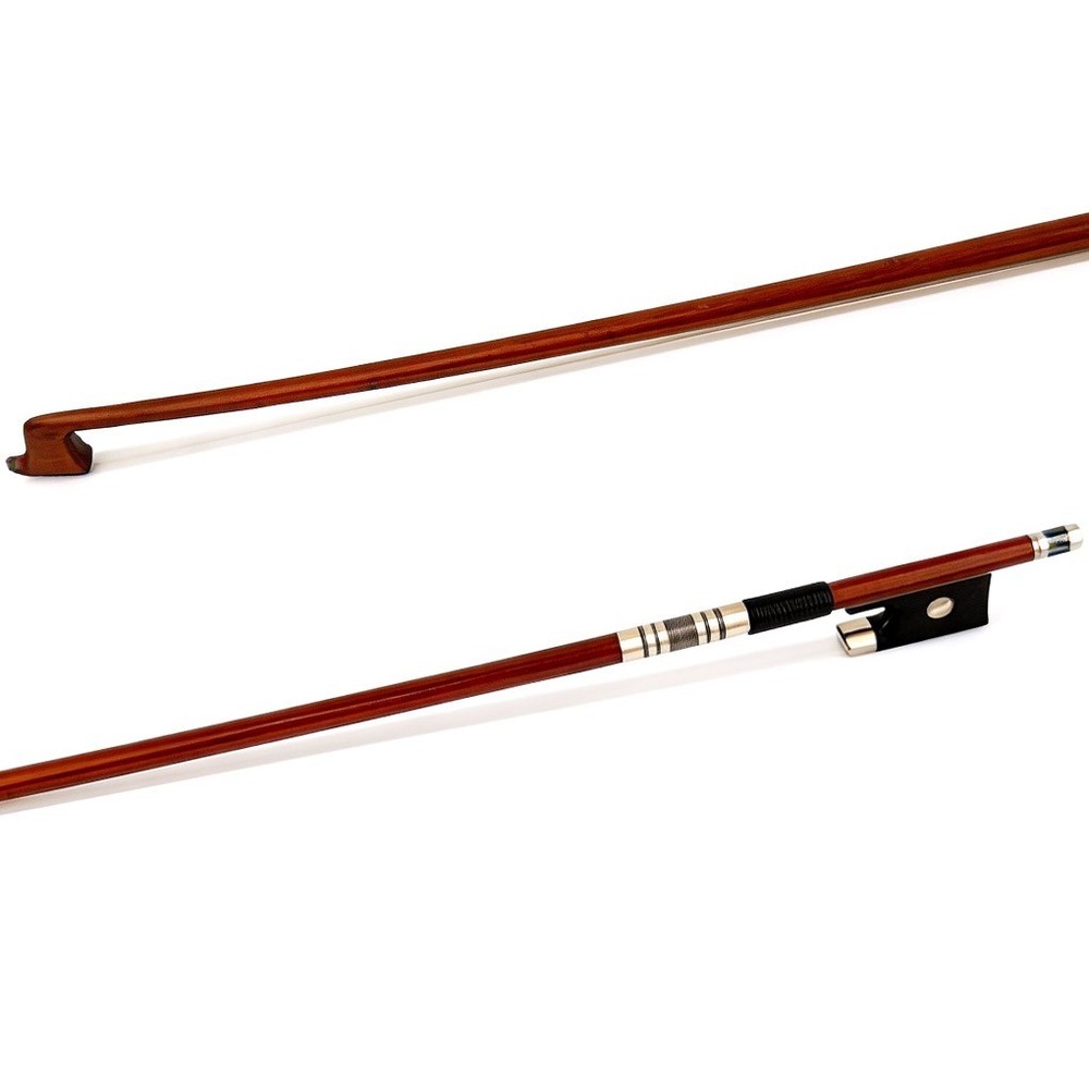 E.Sartory Copy Master Pernambuco Violin Bow 4/4 Ebony Big eye Frog Nickle Stiff