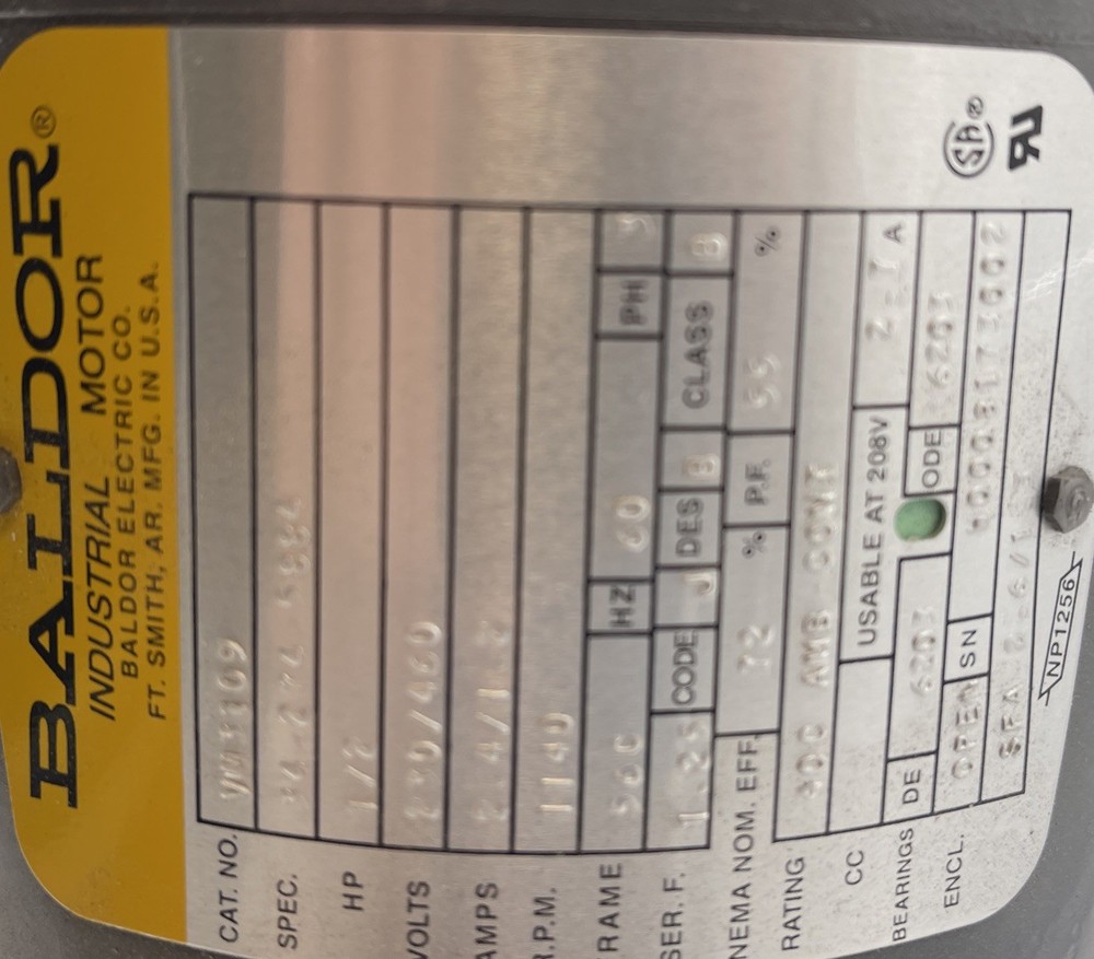 Baldor Vm3109 Motor (EB-1915)