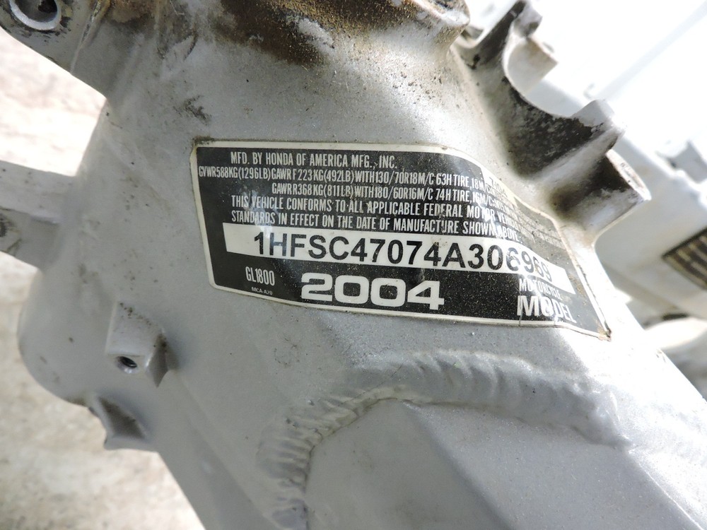 04 honda GL1800 GL 1800 Goldwing frame chassis