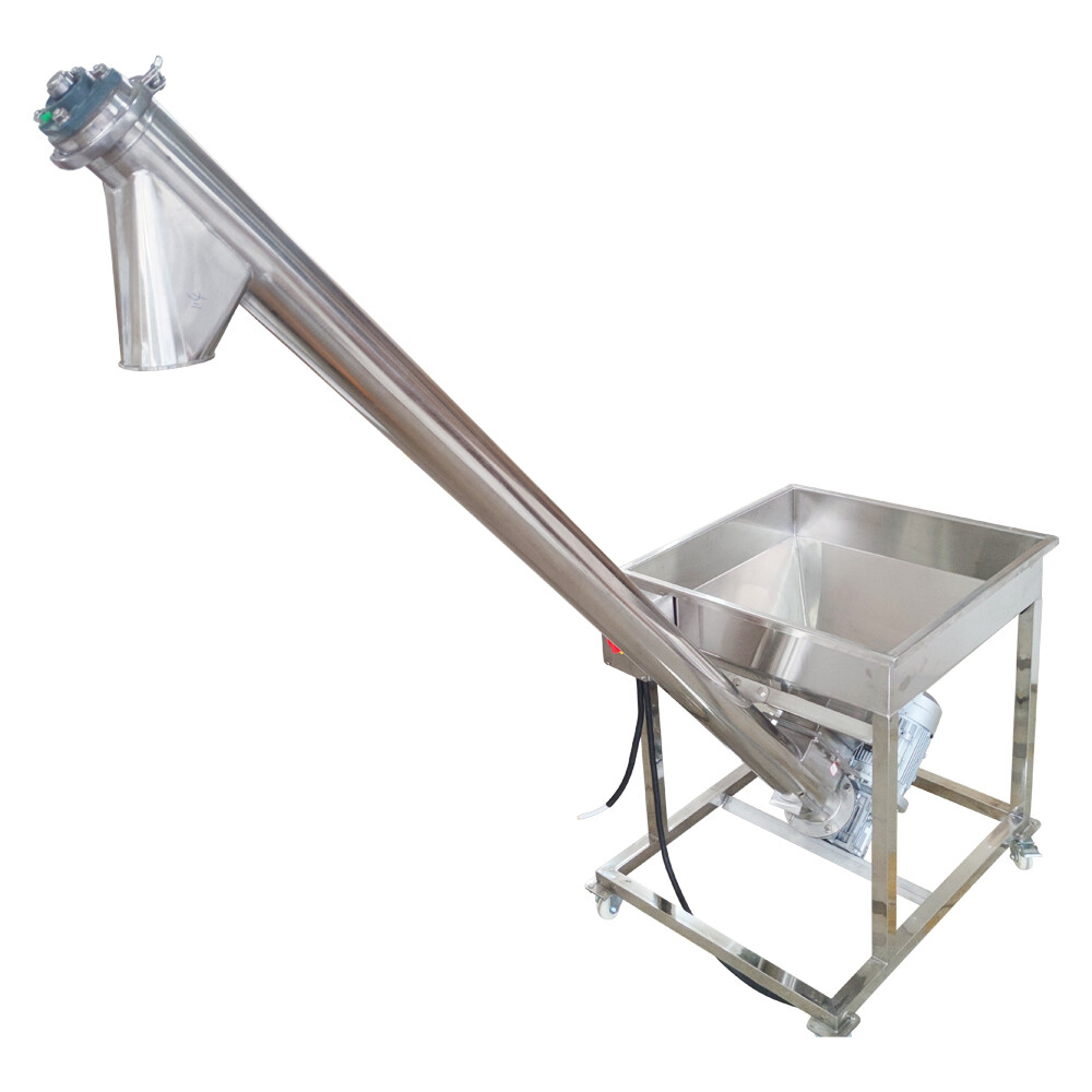 Automatic Screw Elevator Particle Spiral Feeding Machine Stainless Steel