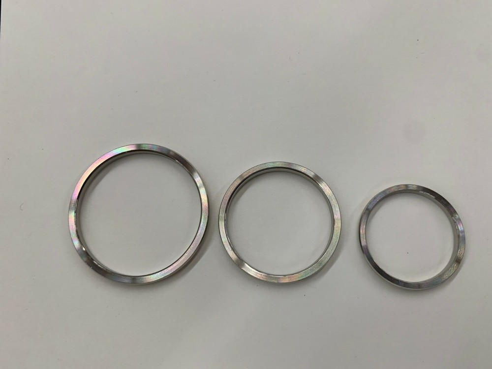 Bezel Ring Insert (FITS) Rolex Oyster Gold or Silver smooth large mid or small