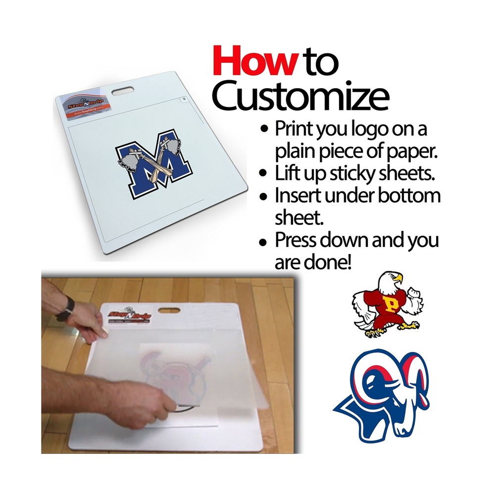 StepNGrip Model Courtside Shoe Grip Traction Mat - Basic Model with Sticky Ma...