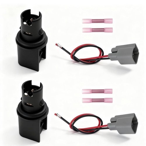 2-Pack Side Marker Light Bulb Socket Connector Pigtail Harness Kit, Fit for Ford