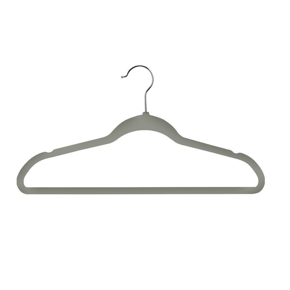 Gray Plastic Hangers 50-Pack