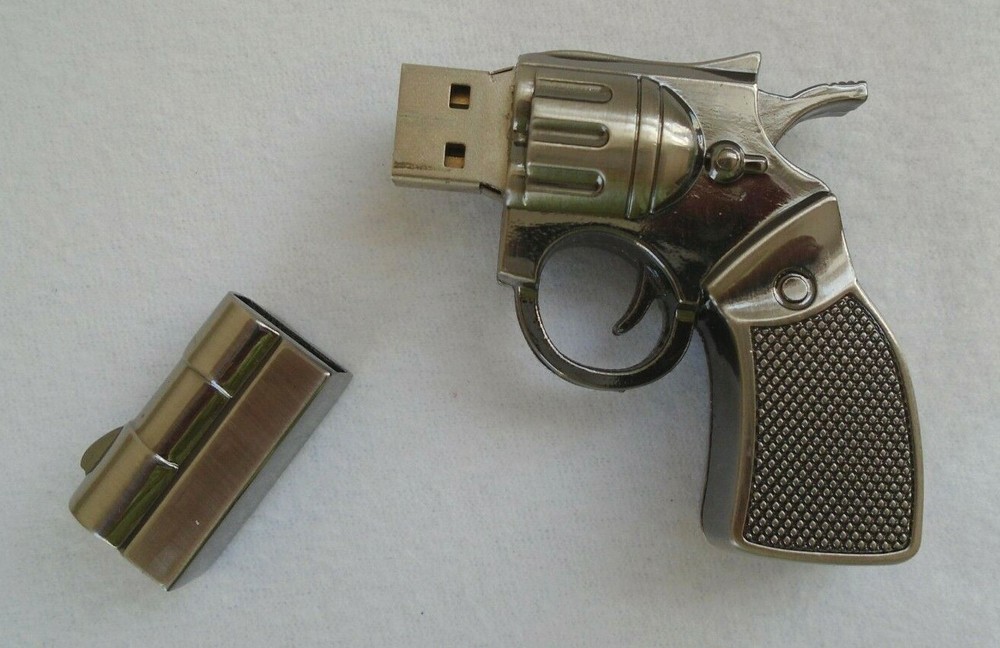 Gun Pistol Shaped Flash Drive 8 GB