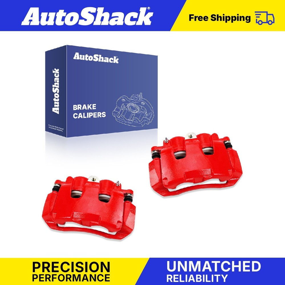 Front Brake Calipers Red for 2011-2018 Ram 1500