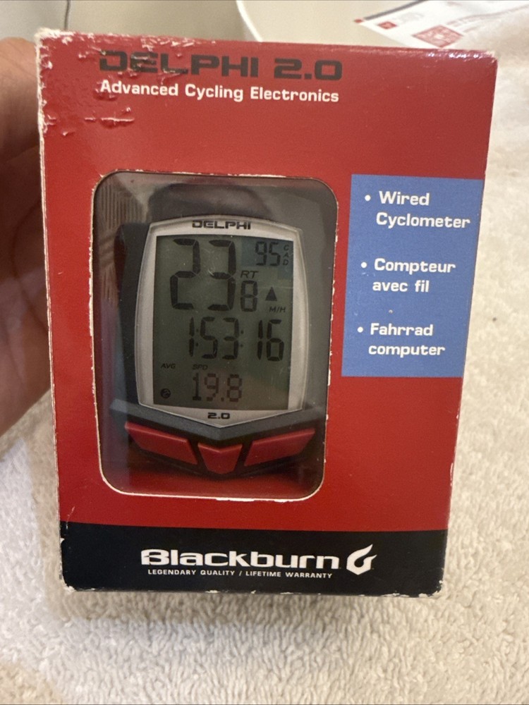 Blackburn Delphi 2.0 Wired Cyclometer, new