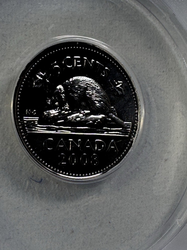 2008 Canada 5 Cents Graded MS 66 by ANACS