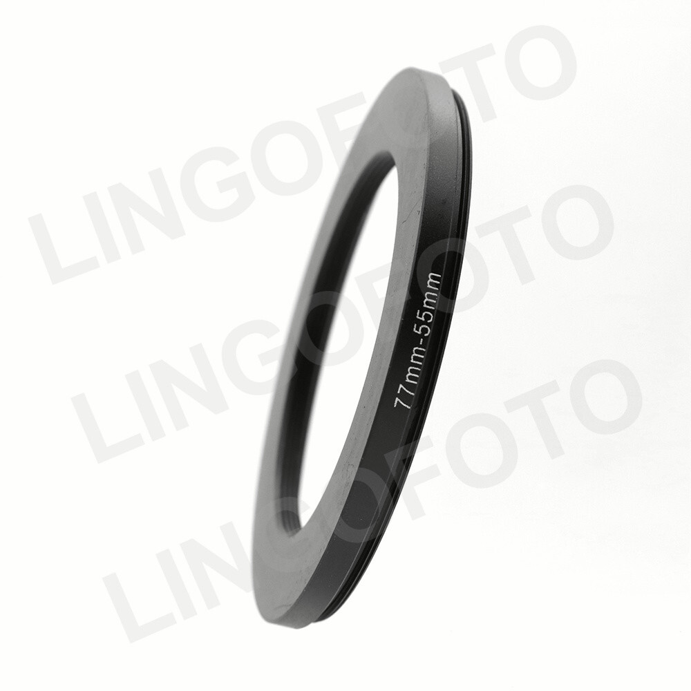 77mm to 55mm Stepping Step Down Ring Camera Lens Filter Adapter Ring 77-55mm