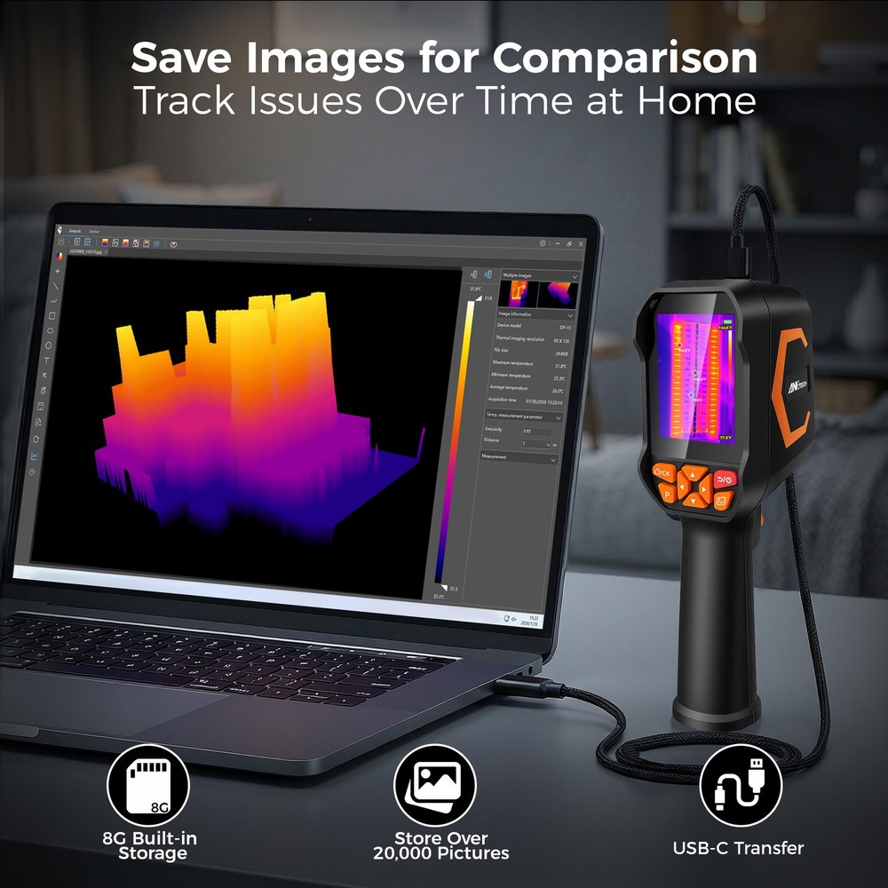 ANXTECH Thermal Imager 512x384 TISR Resolution Handheld Infrared Camera