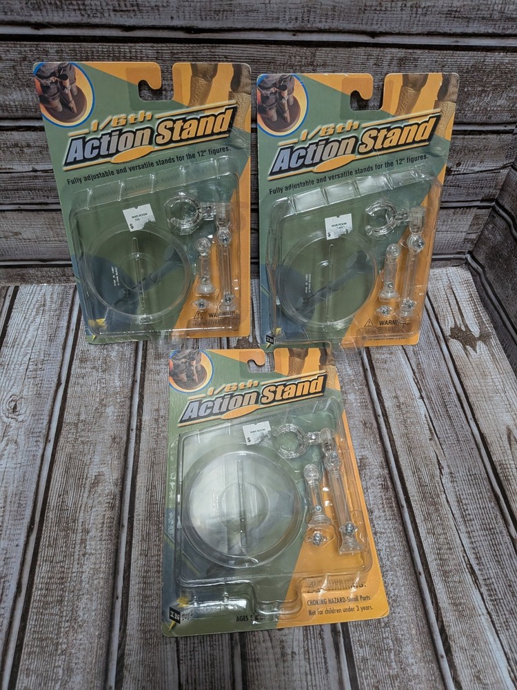 3 Action Figure 1/6th Scale 12" Figure Display Stands