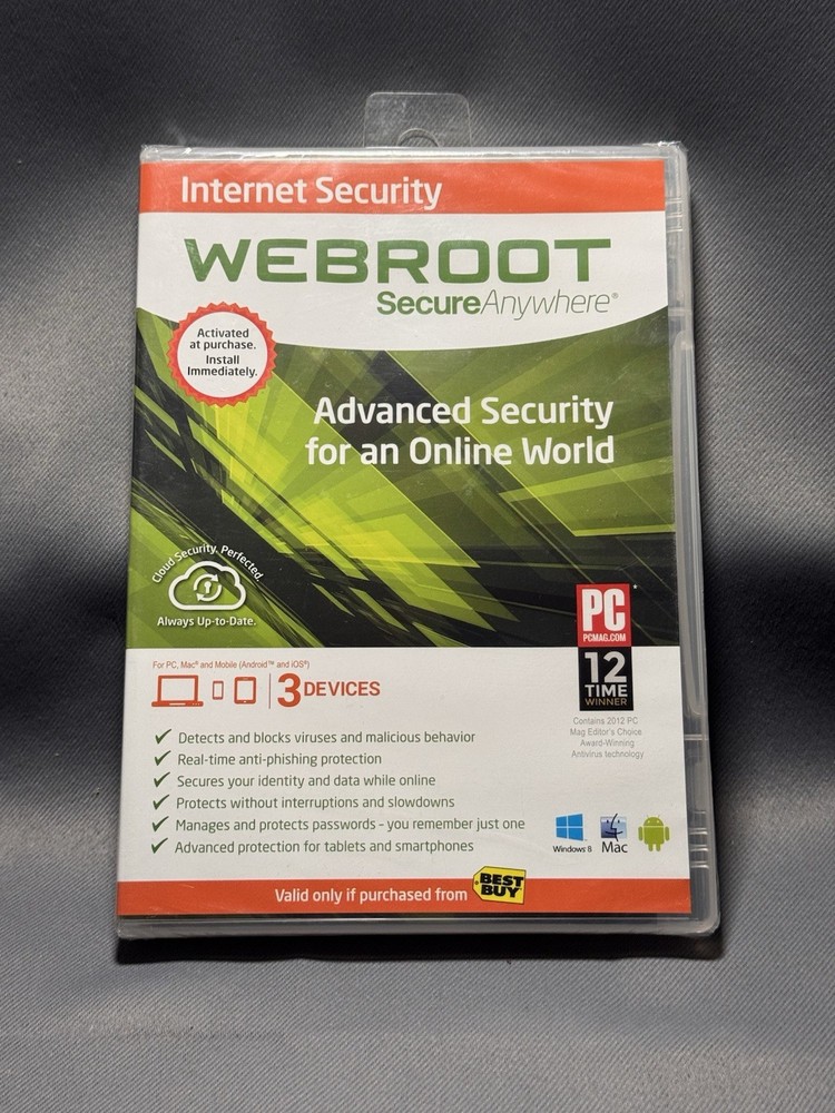 Webroot SecureAnywhere Internet Security CD