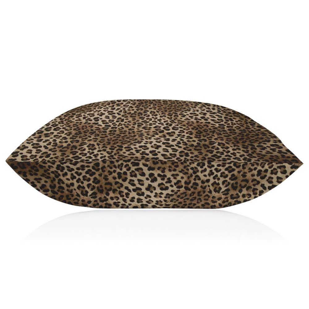 Throw Pillow Cover Leopard Print Pattern Safari Wild Animal Theme Pattern Leo...