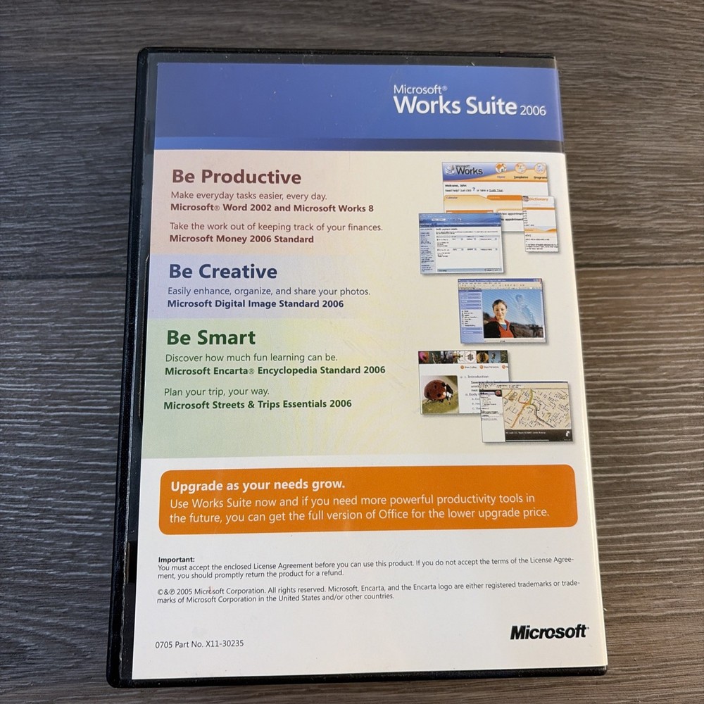 Microsoft Works Suite 2006 (CD ROM, 2005) SIX Discs