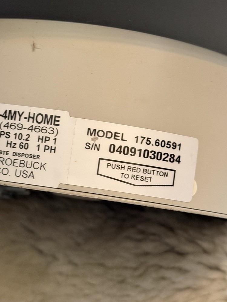 Kenmore 1 HP Extra Heavy Duty Disposal Model 60556 - NOS 2003