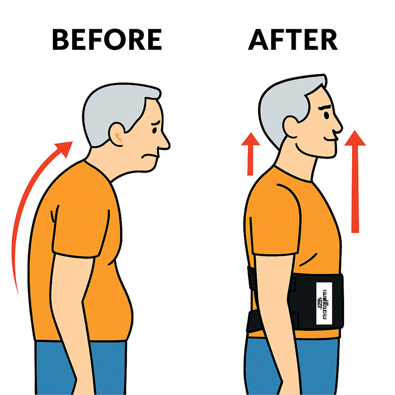 MerryBack™ ENS™ Spinal Decompression Belt – Wearable Back Traction Device