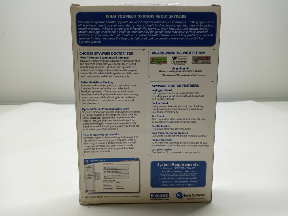 Pc Tools Spyware Doctor Computer Protection PC Privacy Threats Software