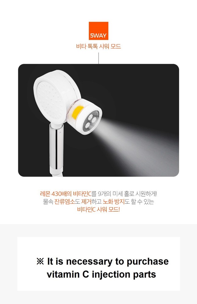 Nemo Healing high pressure Shower Head 1ea Filter 1 ea 4 Mode