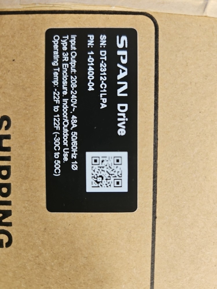 SPAN Drive EV Charger 1-01400-04