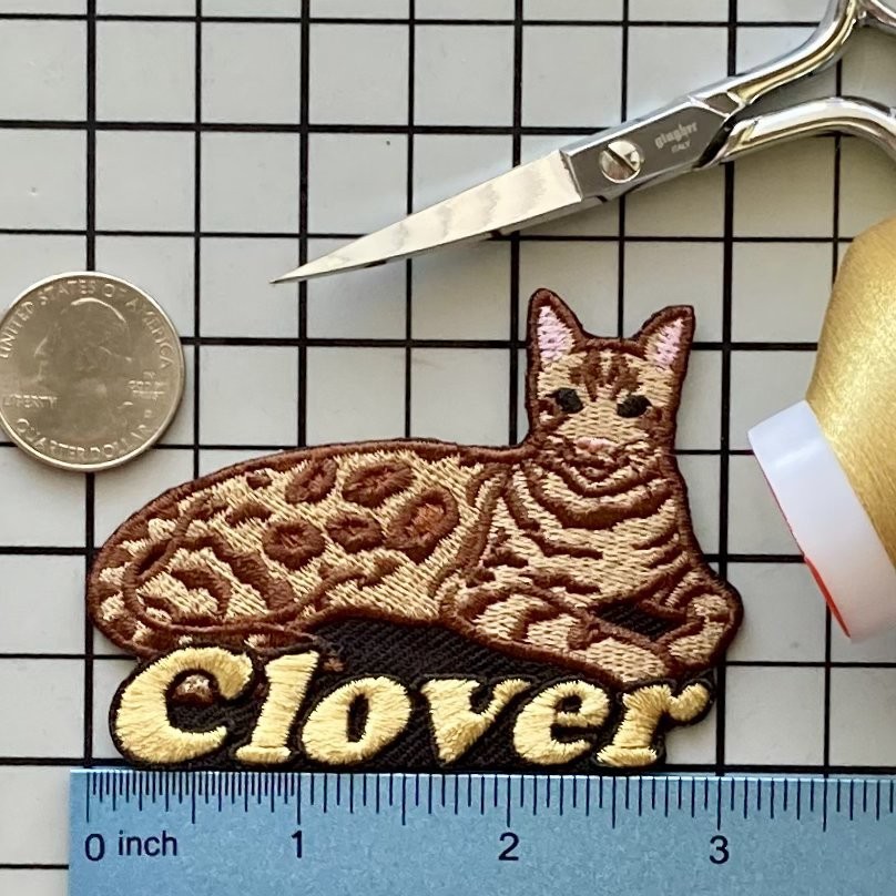 Bengal Cat Patch Personalized Custom Iron-on Badge