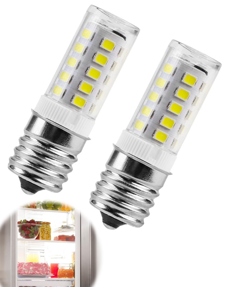 2 Pack Freezer Light Bulb Kei D28a Kel 2811 E17 LED Bulb Intermediate Base Li...