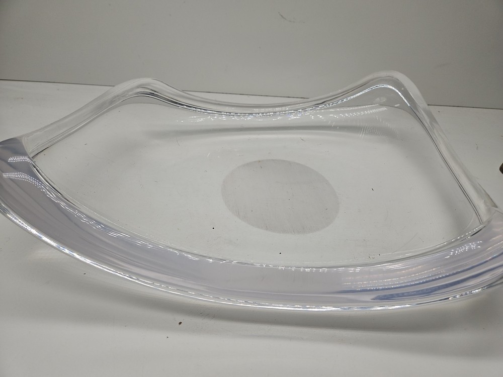 MCM Lucite Acrylic Clear Bowl 19"