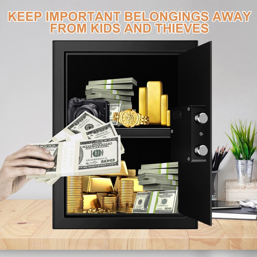 3.3 Cubic Feet Home Safe Fireproof Waterproof Digital Security Safe Box Programm