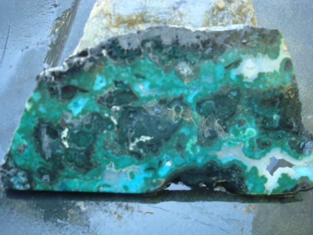 chrysocolla 4 slabs bisbee mine