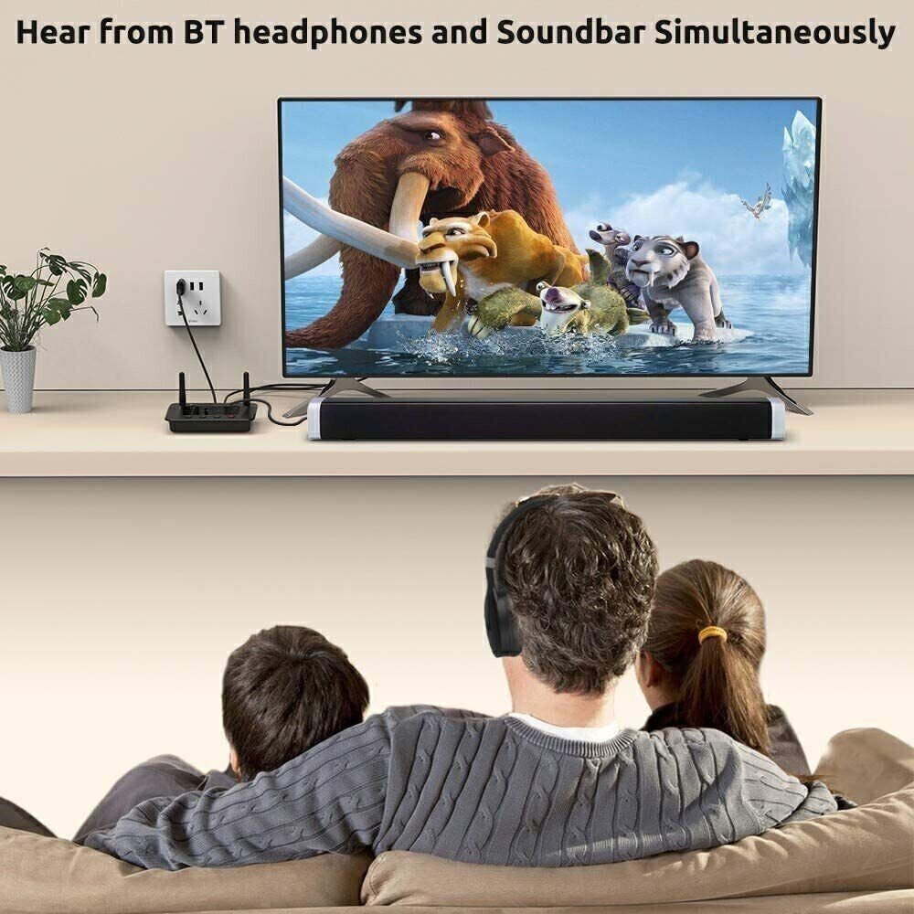 🔥5.3 Long Range Bluetooth Transmitter Receiver For TV Home Stereo Audio Adapter