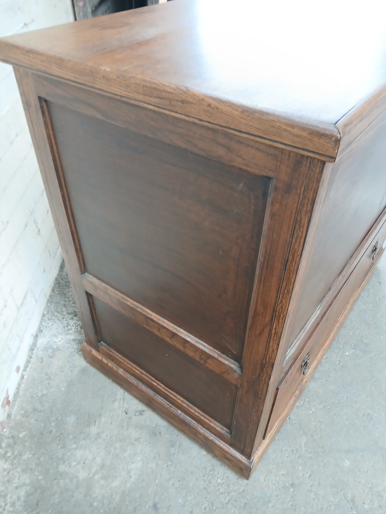 Oak Blanket Box Oak Bedding Box on casters