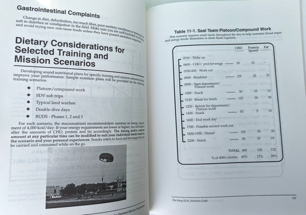 Navy Seal Nutrition Guide by Specail Warfare Command Military 1994