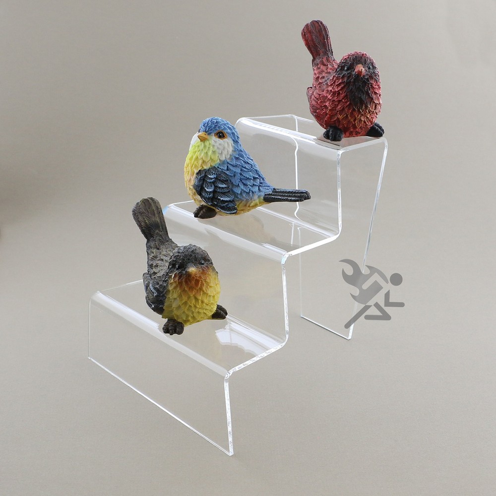 Acrylic Tapered 3-Step Stair Risers