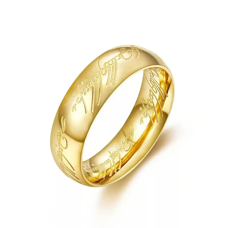 Gollum GOLD +TUNGSTEN SIZE 11 Ring on 18" Chain