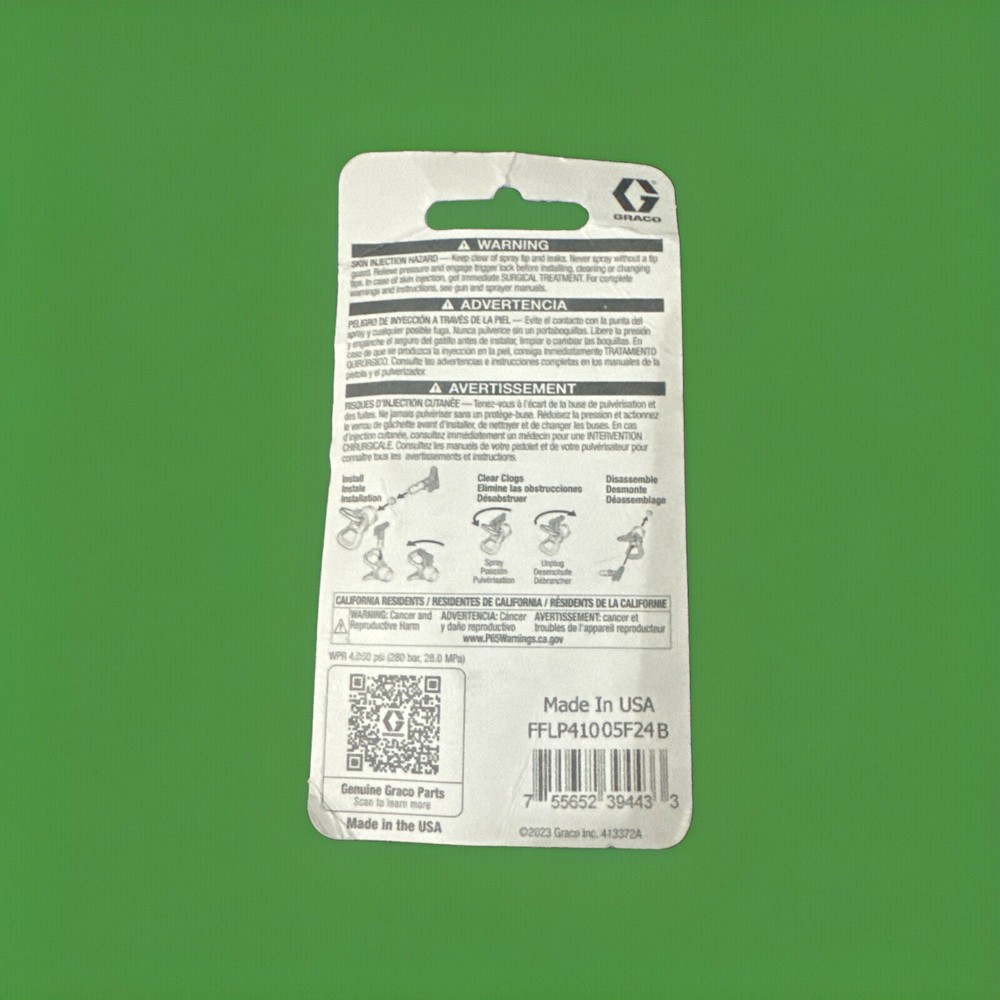 GRACO FFLP410 FFLP Airless Spray Gun Tip, 0.010"