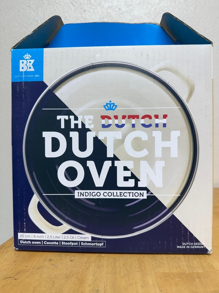 BK Cookware Dutch Oven, 2.5 Quart, Cream