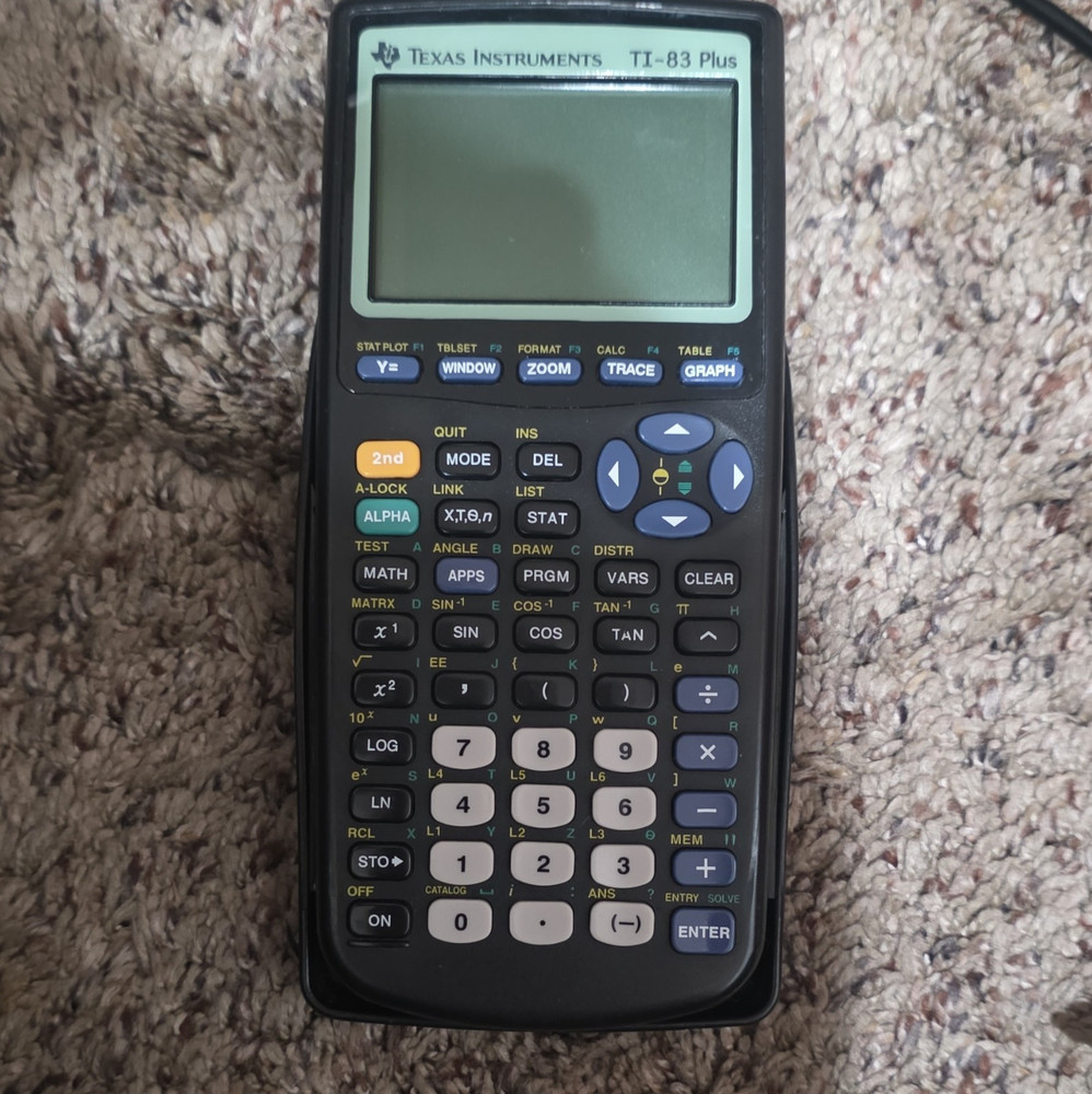 Texas Instruments TI-83 Plus Graphing Calculator LCD Display Programmable