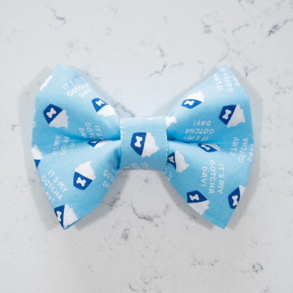 Blue Gotcha Day - Pet Bow Tie