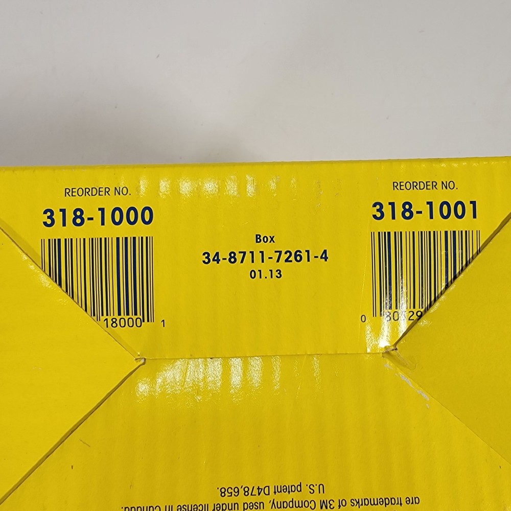 3M 318-1000 Uncorded Push-In Ear Plugs (100/Box)