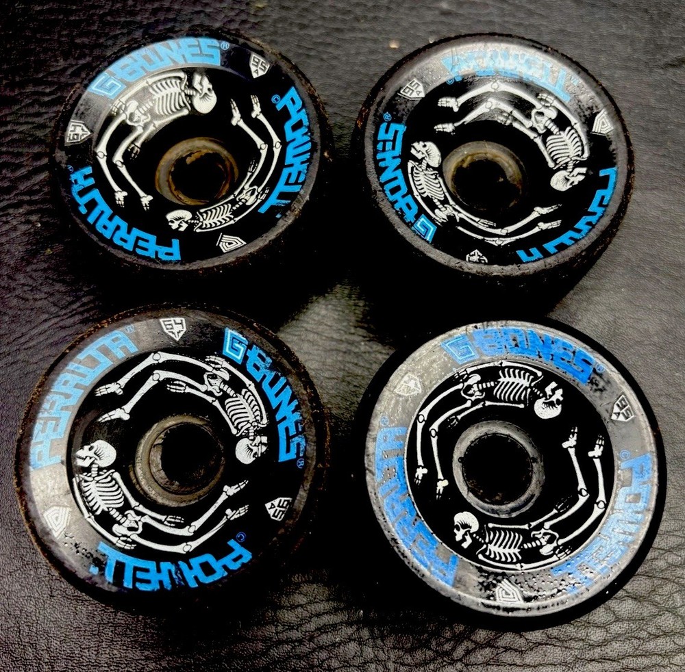 VINTAGE Powell Peralta G-Bones Black Wheels