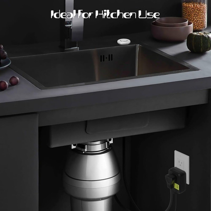 Air Switch Kit Stainless Steel Ultra Thin Socket Garbage Disposal Power Module