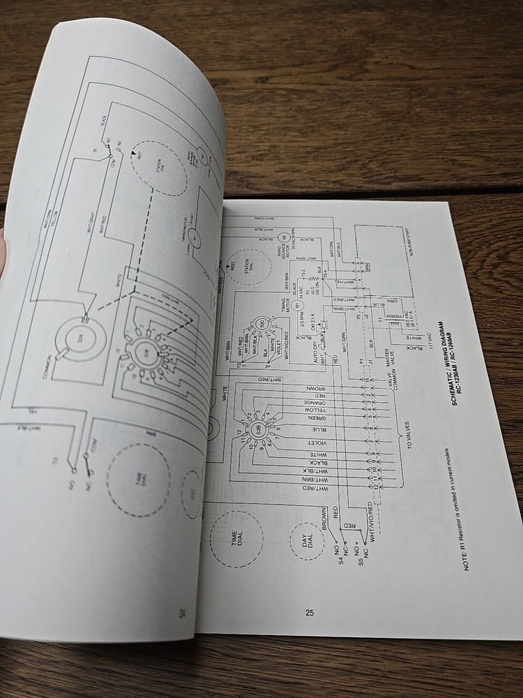 Rain Bird Electromechanical Controller Maintenance Manual Vintage 1983