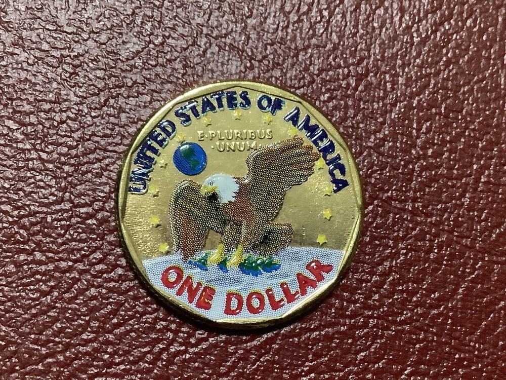 One Dollar 1999 Colorized Susan B. Anthony Coin