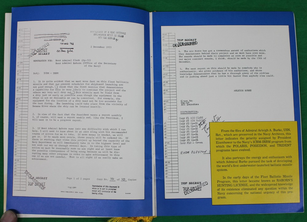 Original 1975 20th Anniversary Fleet Ballistic Missile Program