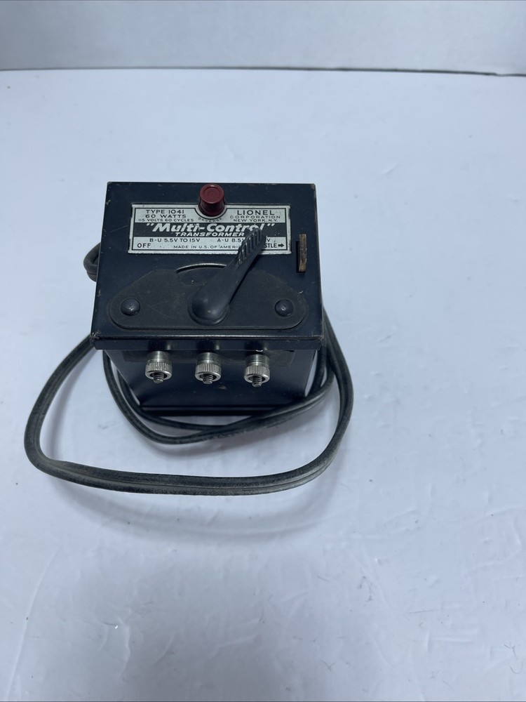 Lionel No. 1041 “Multi-Control” Toy Train Transformer Untested