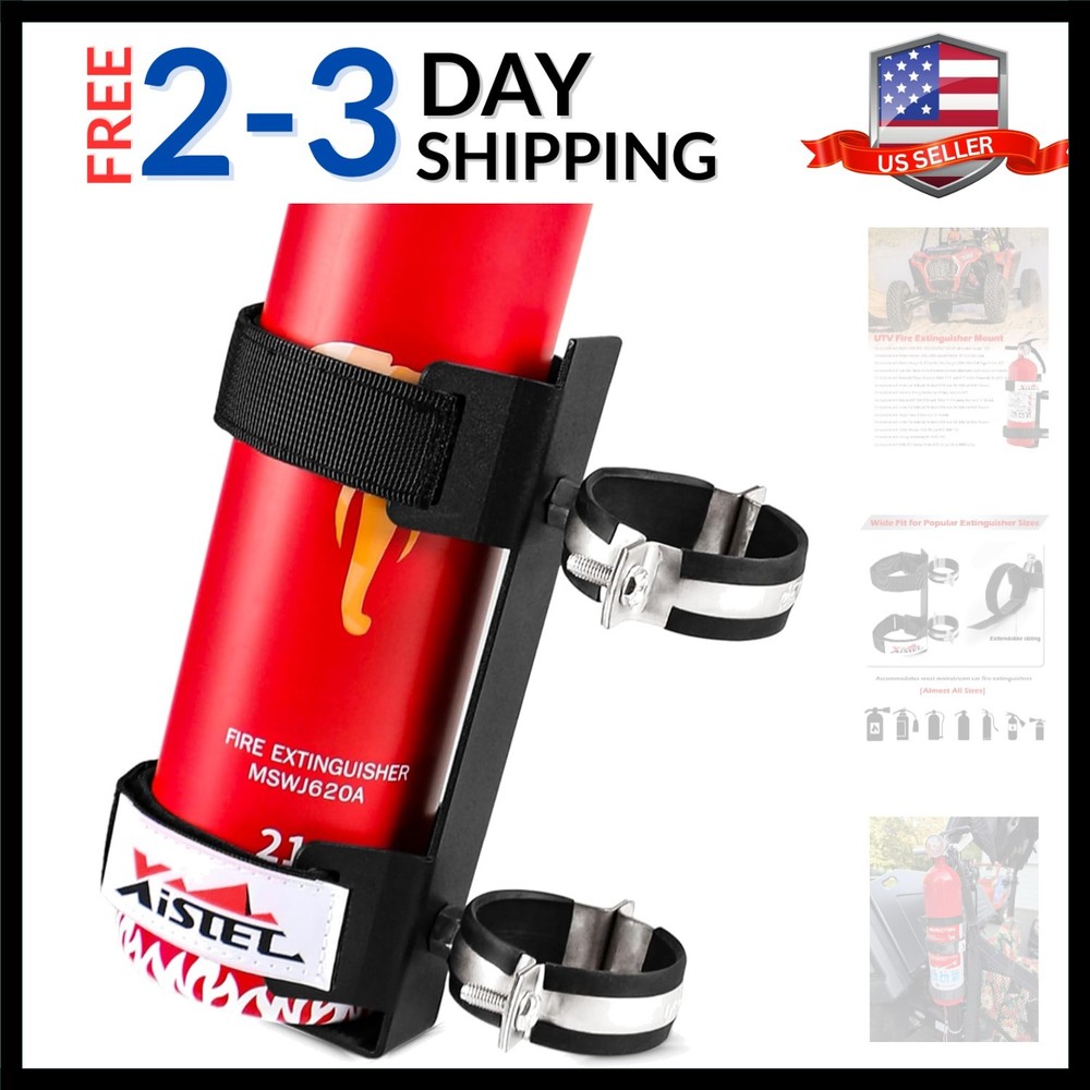 Quick Release UTV Fire Extinguisher Mount Kit Fire Extinguisher Holder Adjust...
