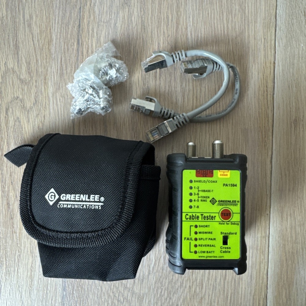 Network and AV Cable Tester Type Network CA For Greenlee Communications